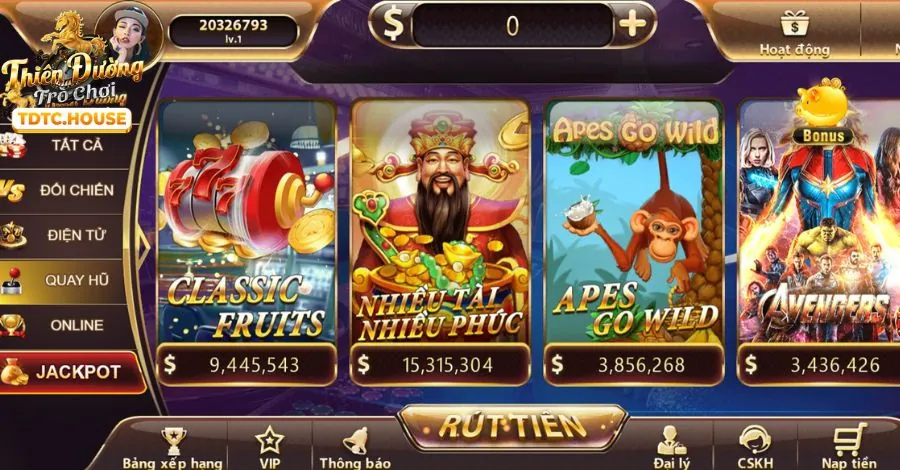 Banner kêu gọi hành động rút tiền và đăng ký vn68 Club